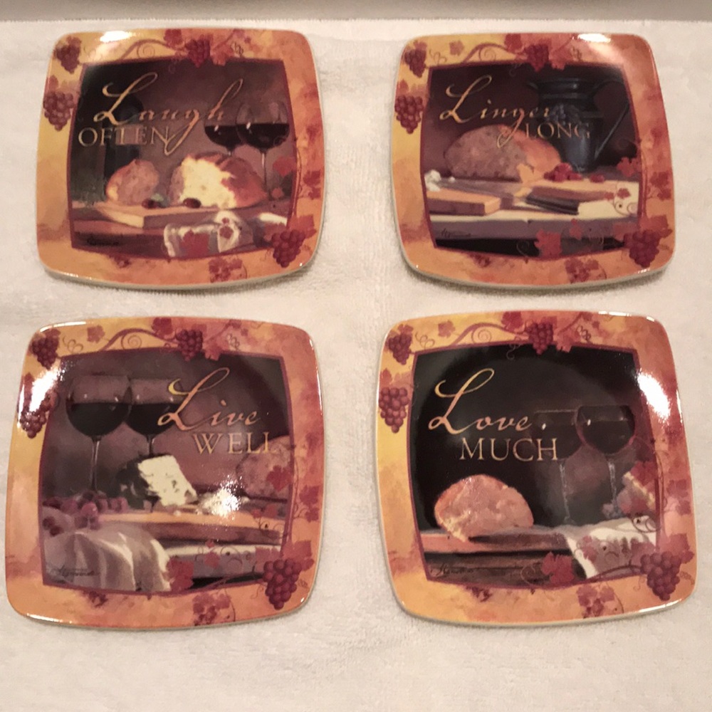 Mini Plates, 4.5in square